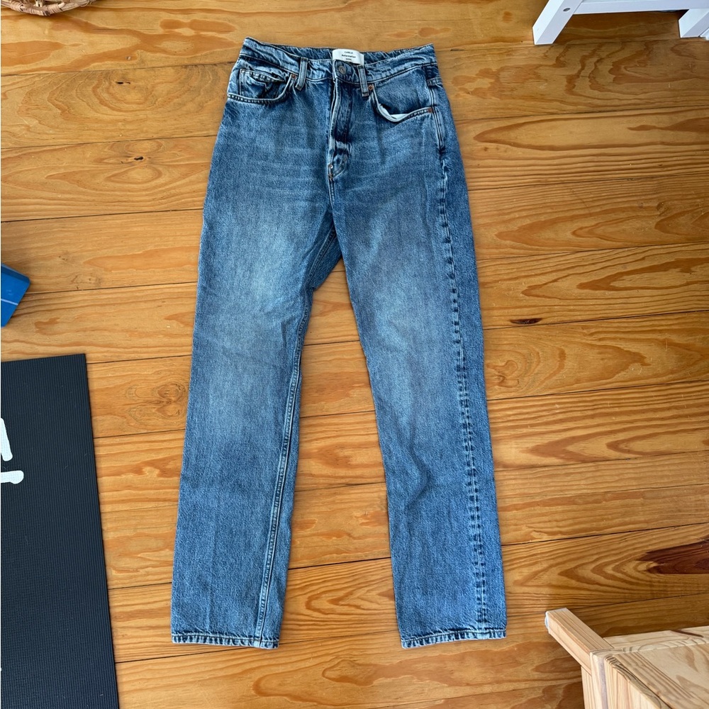 Reformation Blue Straight Leg Jeans - Picture 3 of 5